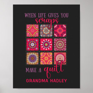 Poster Colcha de Retalhos Personalizada