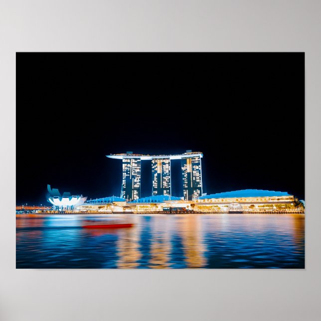 Poster Cold Bloom — Luzes de Singapura (Frente)