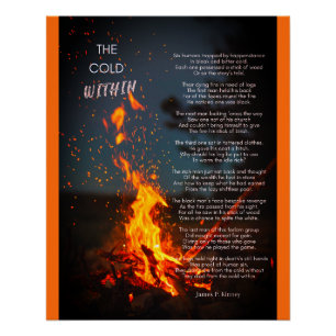 Póster "Cold In Poem", por James P. Kinney