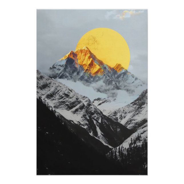 Póster cold mountains and gold moon (Frente)