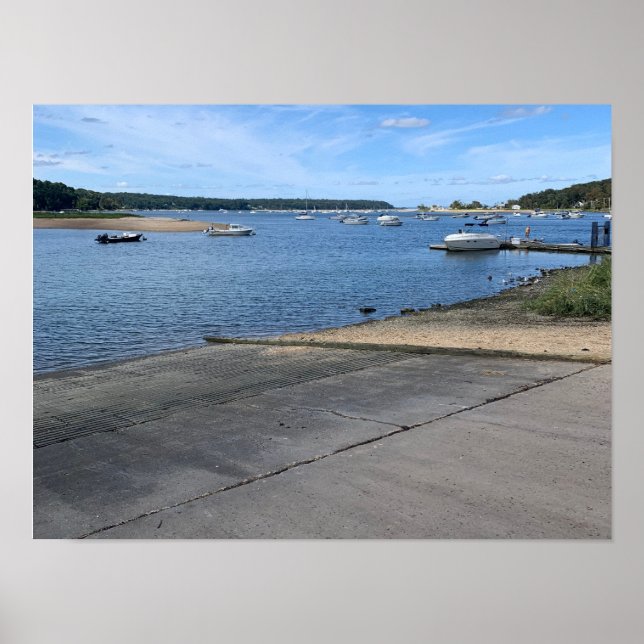 Poster Cold Primavera Harbor Long Island New York (Frente)