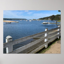 Poster Cold Primavera Harbor Long Island New York