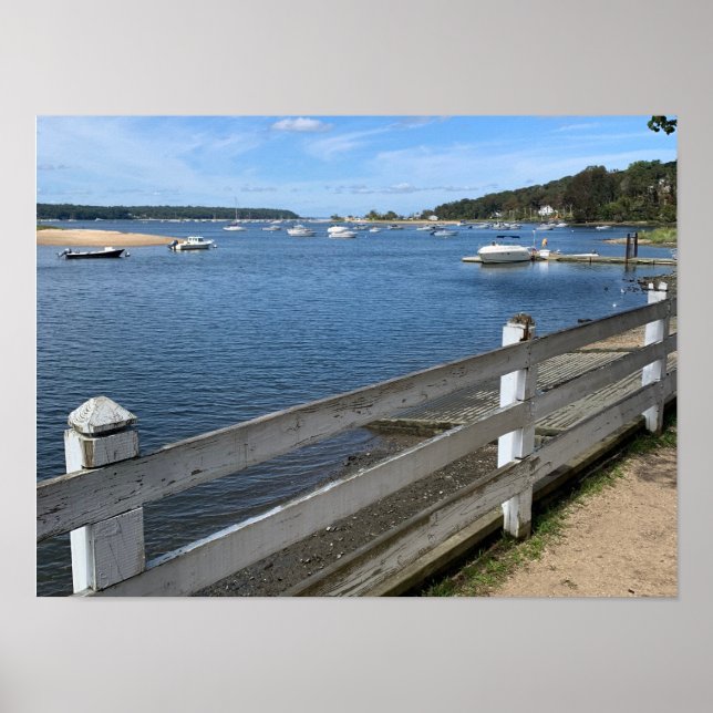 Poster Cold Primavera Harbor Long Island New York (Frente)