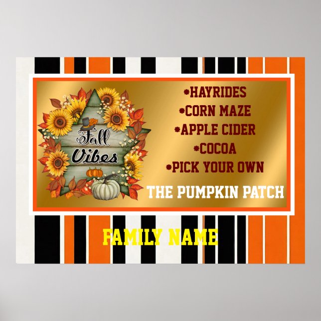 Poster Coleção de Ação de Graças de Autumn Beauful (Frente)