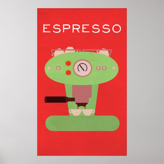 Póster Coleção de Arte de Barista: Espresso (Frente)