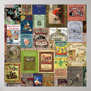 PÓSTER COLEÇÃO DE BOOKCOVERS DE COBRIR DO LIVRO JSBC CO