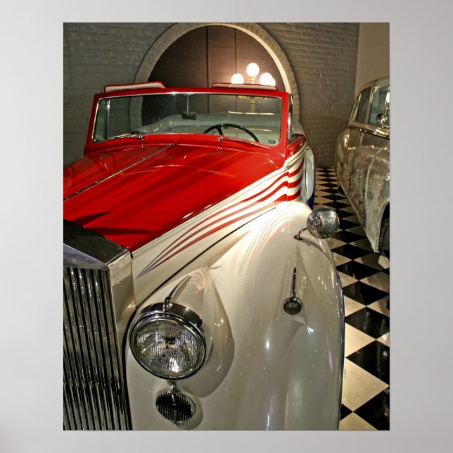 Poster Coleção de carros na Fundação The Liberace e (Frente)