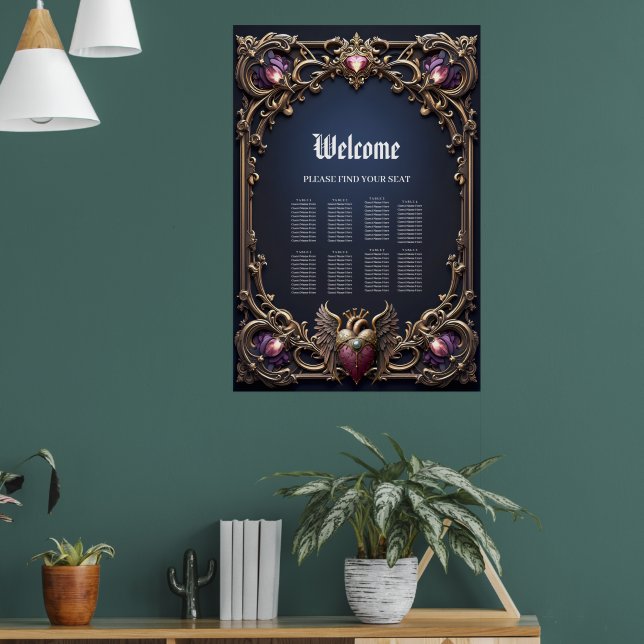 Poster Coleção de Casamento Gótico Vitoriano (Sala de Estar 1)