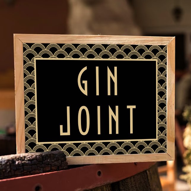 Poster Coleção de Casamentos Art Deco Gatsby, de 1920 (Criador carregado)