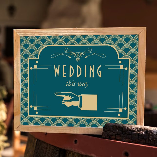 Poster Coleção de Casamentos Art Deco Gatsby, de 1920 (Criador carregado)