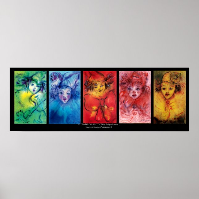 Póster COLEÇÃO DE CLOWNS/Bola de Masquearde Venetia (Frente)