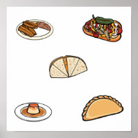 coleção de comidas mexicana