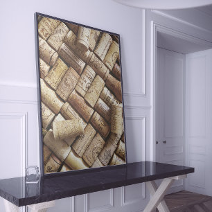 Poster Coleção de Cortiça Vermelha e Branca Entusiasta do