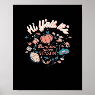 Poster Coleção de Épocas do outono Y'all It's Pumpkin S