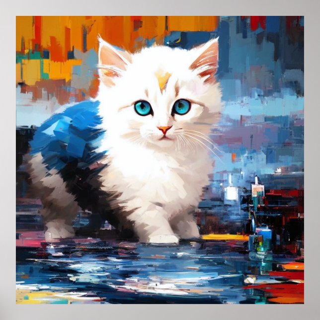 Poster Coleção de gatos em forma de gato: (Frente)