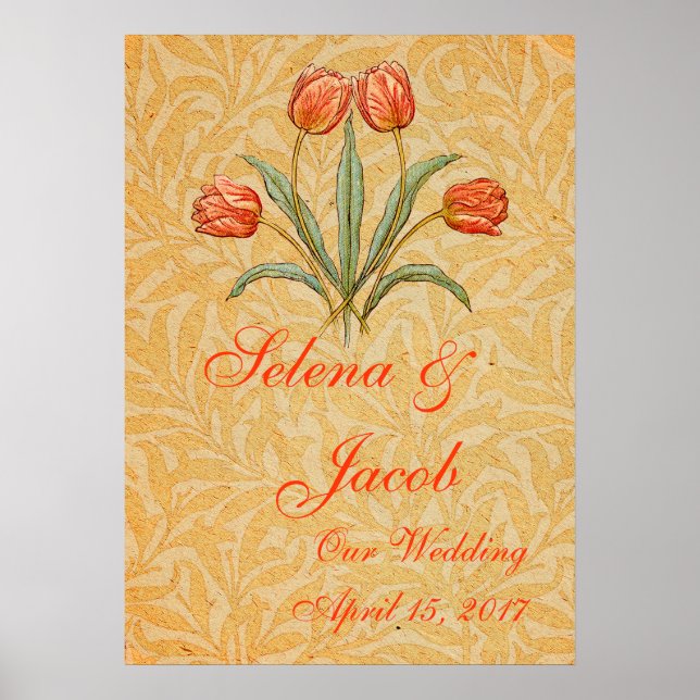 Poster Coleção de Pintura Vintage Tulip Morris (Frente)