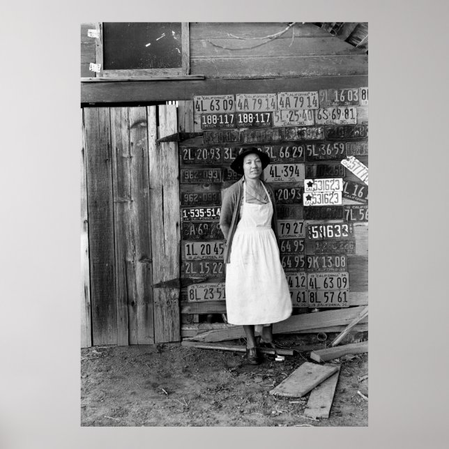 Póster Coleção de Placas de Licença dos anos 30 (Frente)