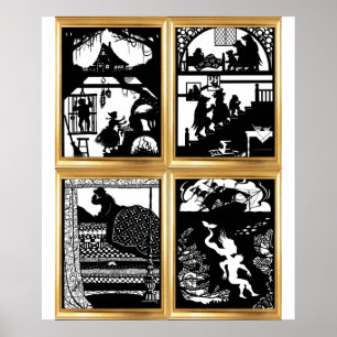 Poster Coleção de Pôsteres Fairy Tale Designs