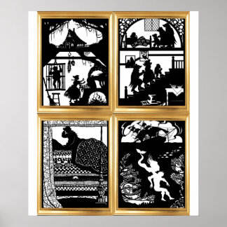 Poster Coleção de Pôsteres Fairy Tale Designs