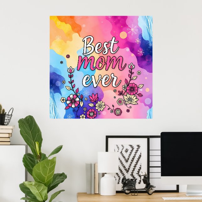 Poster Coleção de Trendências Florais de Luxo (Escritório em casa)
