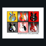 Poster Coleção de violão elétrico Mod Brit Pop Art<br><div class="desc">Pop de Mod Brit Poster de coleção de guitarra elétrica</div>