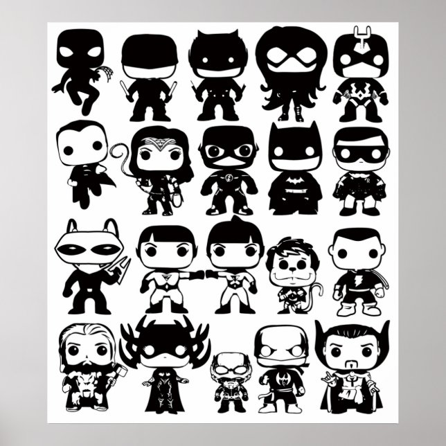 Poster Coleção Funko Pop Out of Box (Frente)