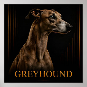 Poster Coleção Greyhound Elegant Speed