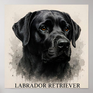 Poster Coleção Labrador Retriever Luxo para Amantes de Cã