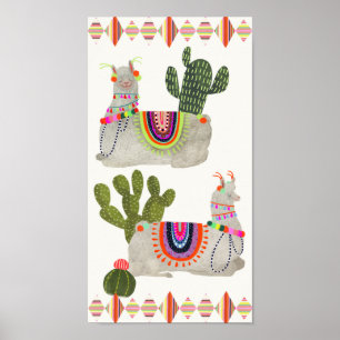 Poster Coleção Llamarama Lamas sorridentes