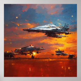 Poster Coleção Sci-fi: tributo a John Berkey