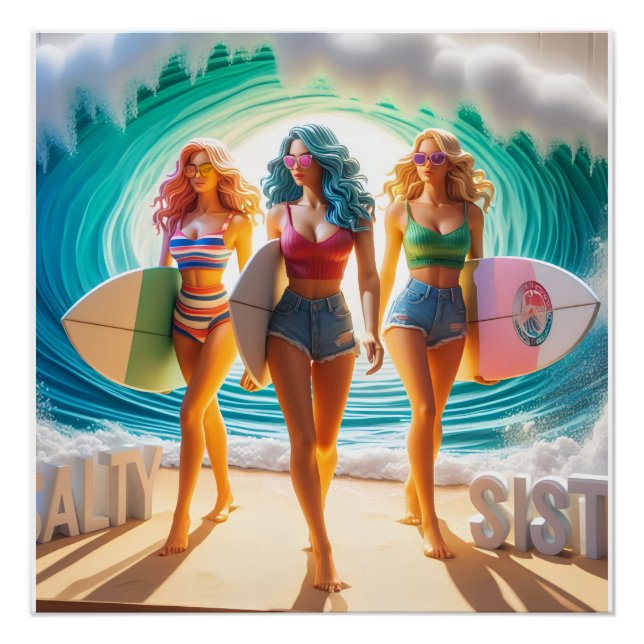 Póster Coleção Waves & Wanderlust (Frente)