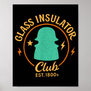 Poster Colecionador de Lineman Isolador Antigo Gl Isolado
