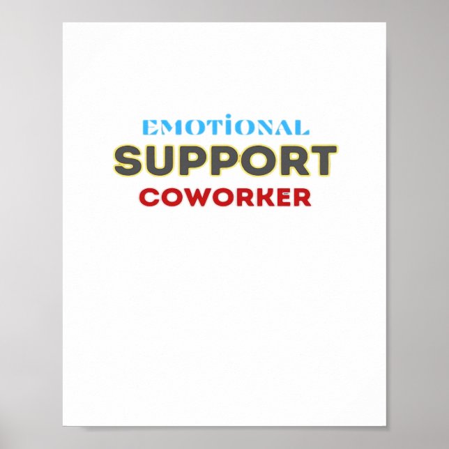 Poster Colega de Ajuda Emocional, Presente de Colega de T (Frente)
