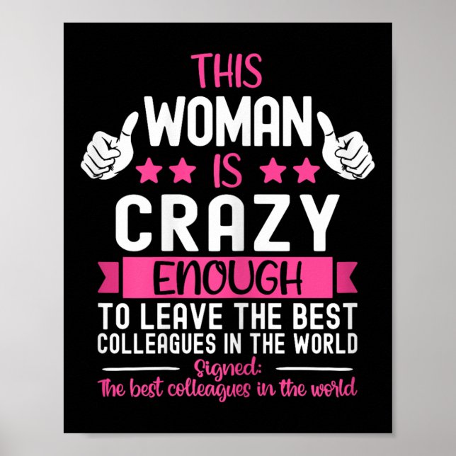 Poster Colega de Trabalho Deixando o Emprego, Indo Embora (Frente)