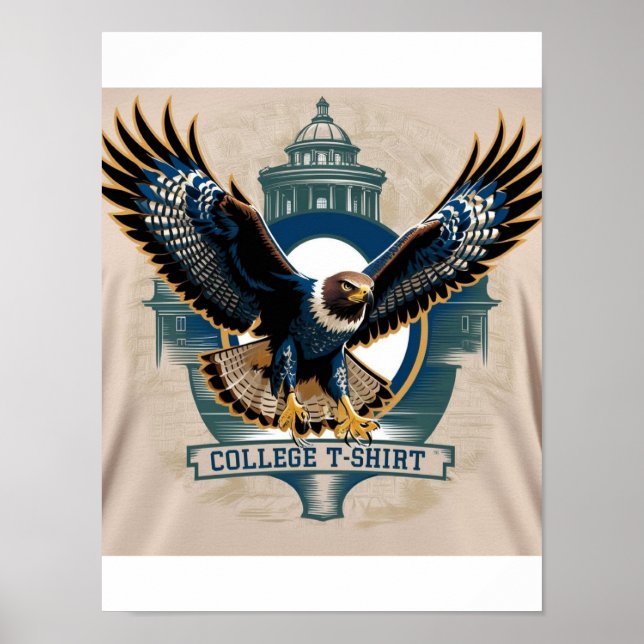 Poster Colégio: Logotipo Hawk (Frente)