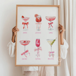 Poster Colégio Personalizado Bebidas Coquetéis