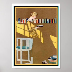 Poster Coles Phillips Art Deco " Fade Away Girl " 12 x 16