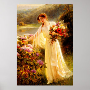 Poster Coletando Flores