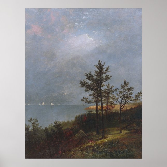 Poster Coletando tempestade no som de Long Island (1872)  (Frente)