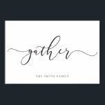 Poster Coletar Nome Personalizável da Família Wall Art<br><div class="desc">Linda coleção de arte em parede,  totalmente personalizável com seu nome familiar. Ou perfeito para um presente personalizado!</div>