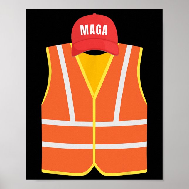 Poster Coletor De Lixo Mega Para O Dia Da Eleição De Trum (Frente)