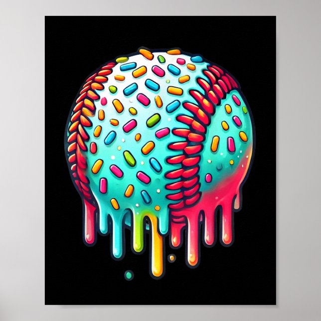 Poster Coletor De sorvete Baseball Drill Drill Para Bo (Frente)