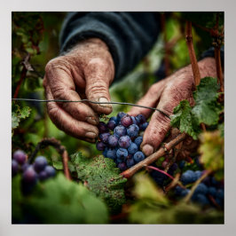 Poster Colheita Alemã - Fechamento das Mãos de Captura de
