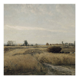 Póster Colheita | Charles-Francois Daubigney