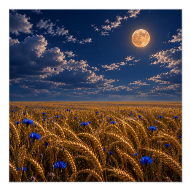 Póster Colheita da Lua Dourada (Frente)