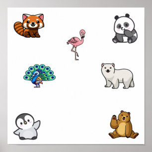 Poster Colheita de animais selvagens