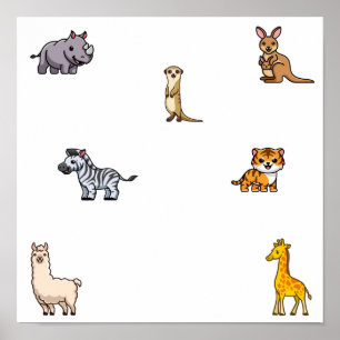 Poster Colheita de animais selvagens