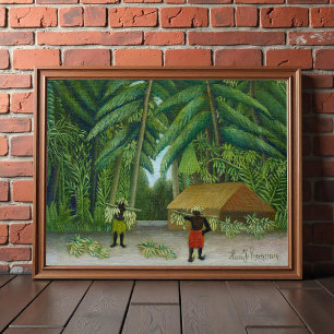 Poster Colheita de Bananas