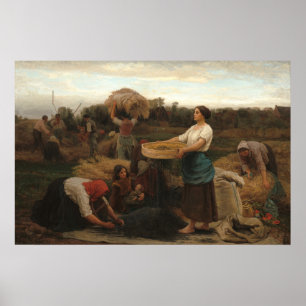 Poster Colheita de Rapesejas - Jules Breton Fine Art