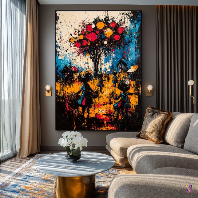 Poster Colheita de Sonhos - Aldeia Surreal Expressionista (Criador carregado)